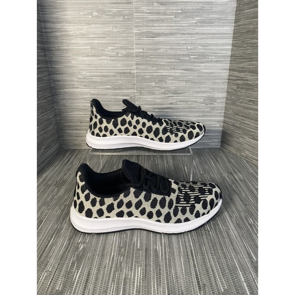 Athletic Works Women's Memory Foam Running Sneaker Leopard Black/White SZ 11